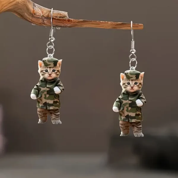 Adorable Acrylic Kitty Earrings